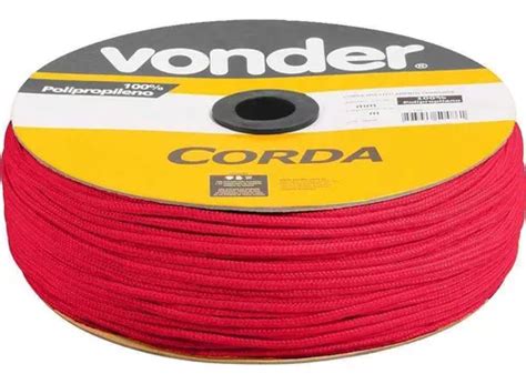 Cuerda Multifilamento Trenzada Roja Vonder De 6 Mm X 165 M MercadoLibre