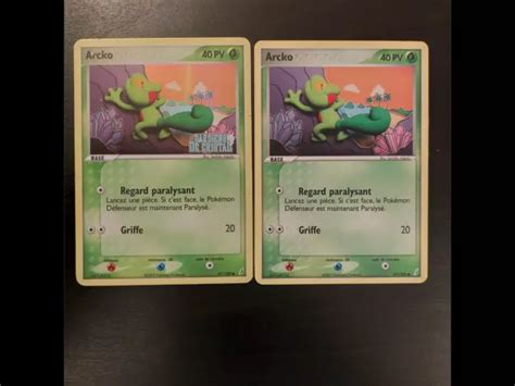 LOT CARTE POKÉMON Arcko 67 100 Holo Stamped EX Gardiens de cristal