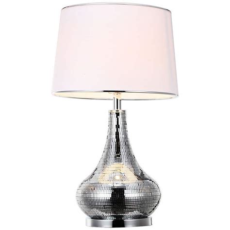 Isabell Silver Mirrored Glass Table Lamp 1w123 Lamps Plus