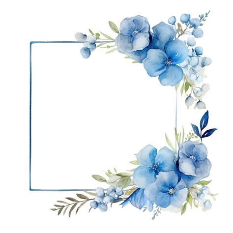 Premium Photo Water Color Frames Floral