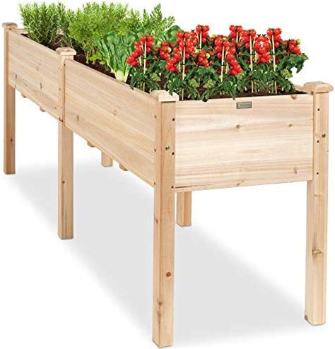 Best Choice Products 48x24x30in Raised Garden Bed Elevated Wood