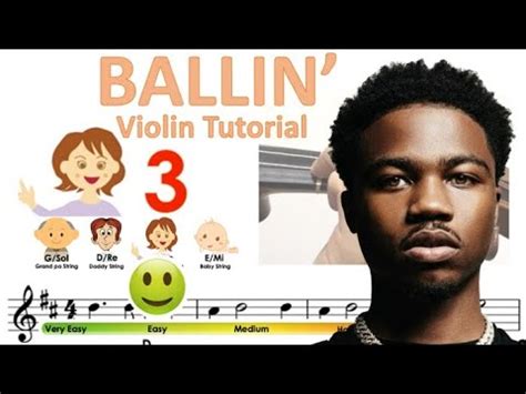 Mustard Ballin Ft Roddy Ricch Sheet Music And Easy Violin Tutorial