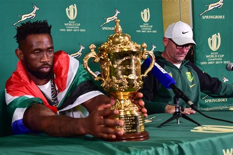 Watch Siya Kolisi Left The Webb Ellis Cup Home Video