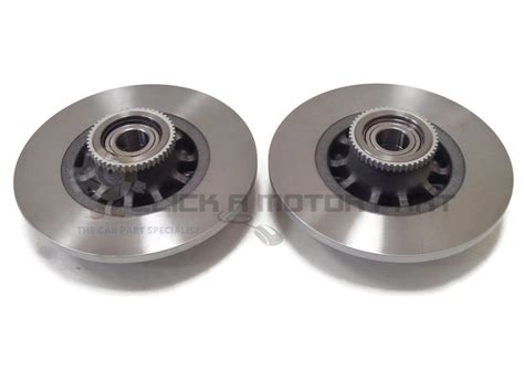 RENAULT TRAFIC 1 6 REAR 2 BRAKE DISCS SET WITH FITTED WHEEL BEARINGS