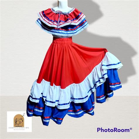 Traje Tipico Costa Rica ConfeccionesB L Fashion Dress Peplum Dress