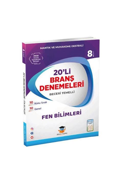 Zeka Küpü Yayınları 8 Sınıf Fen Bilimleri 20li Branş Deneme Zekaküpü