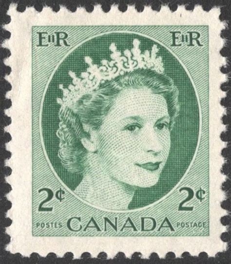 Sc Queen Elizabeth Ii Wilding Portrait Mlh Canada