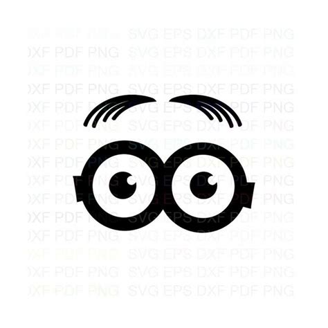 Minionfacedespicableme Outline Svg Dxf Eps Pdf Png Cricu Inspire