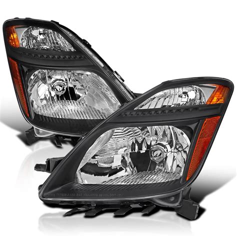 Spec D Tuning Black Housing Clear Lens Headlights Compatible With 2006