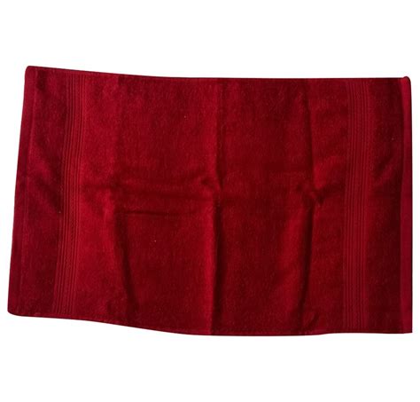 Maroon Plain Cotton Terry Hand Towel Size X Inches At Rs