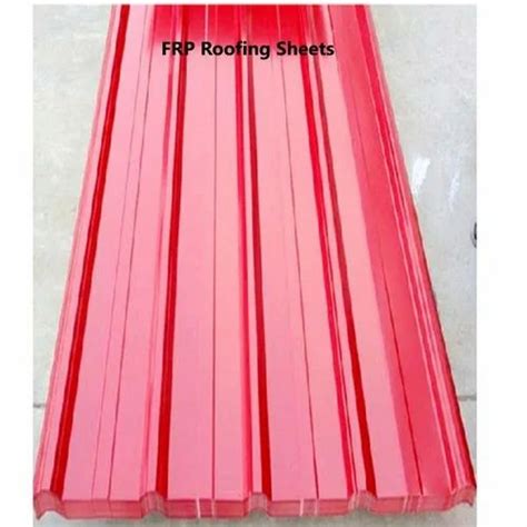 Cold Rolled FRP Pink Color Coated Roofing Sheet Thickness Of Sheet 0