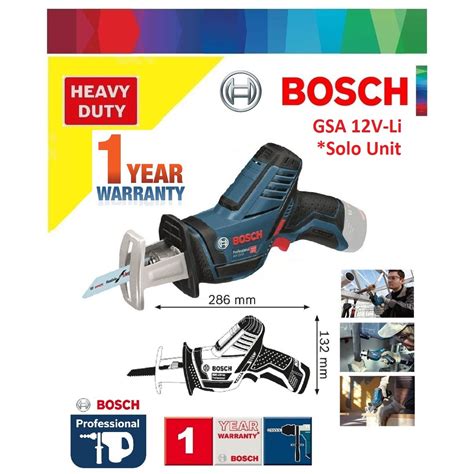 Bosch GSA 12V Li Cordless Sabre Saw Solo Unit Shopee Malaysia