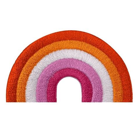 LGBTQ Iron On Pride Patch LARGE Rainbow Gay Lesbian Etsy