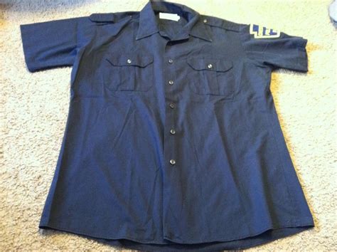 Nice Mens Size L Large Five Star Navy Blue Uniform Chester Police