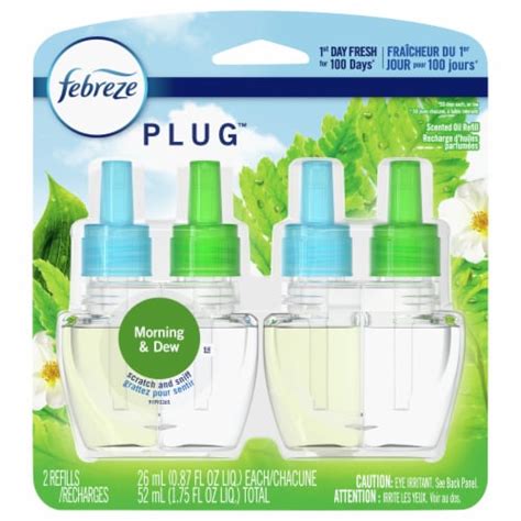 Febreze Plug™ Morning Dew Air Freshener Refill 2 Ct Kroger