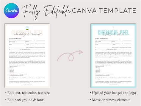 Editable Chemical Peel Consent Form Template Peeling Treatment