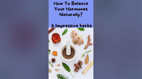 How To Balance Your Hormones Naturally 5 Impressive Herbs Hormonehealth Shorts Hormones