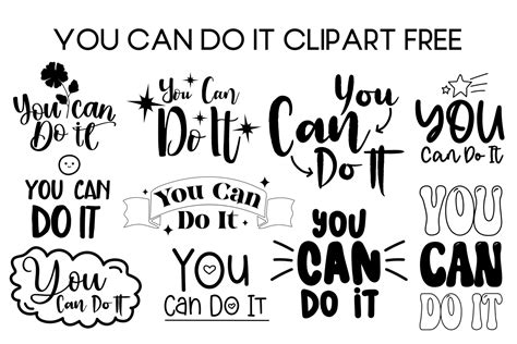 You Can Do It Clipart Free Graphic by Free Graphic Bundles · Creative Fabrica