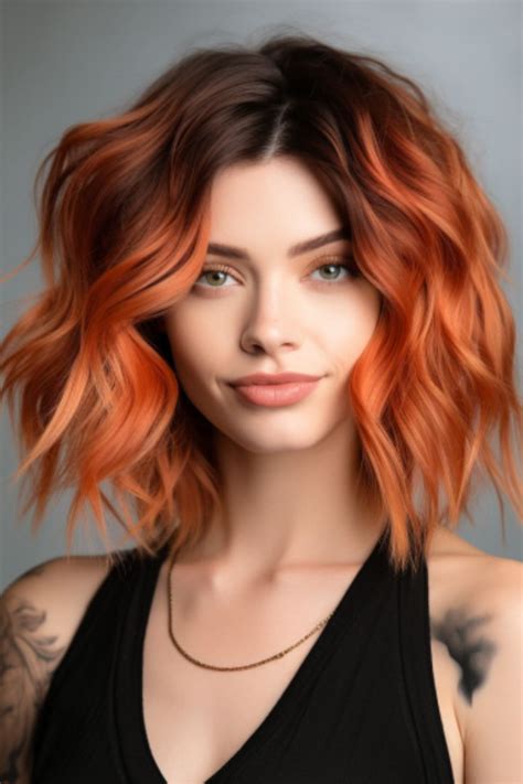 69 Lovely Copper Hair Color Ideas For 2023 Short Copper Hair Orange Ombre Hair Red Balayage Hair