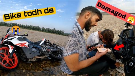 Prank Ke Chakkar Ma Hue Fight Bike Todh De Phone Kharab Hogya