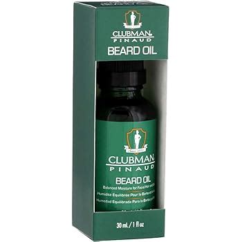 Amazon Clubman Pinaud Beard Oil Balanced Moisture For Facial Hair