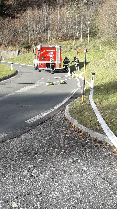 Gemeindefeuerwehrübung in Kaning FF Untertweng