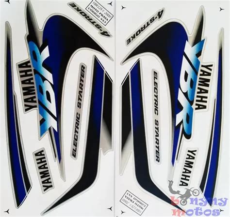 Kit Jogo Faixa Adesivo Yamaha Ybr Prata Mercadolivre