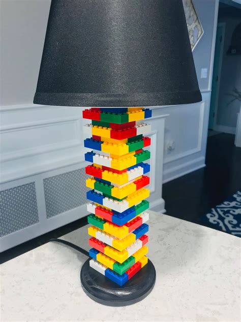 Multicolored Rainbow 4 0 Lamp Made Of Lego® Bricks