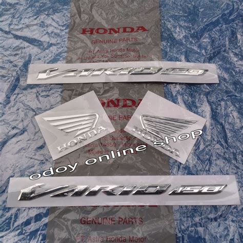 Jual Emblem Logo Honda Vario 150 Esp New ORIGINAL Shopee Indonesia