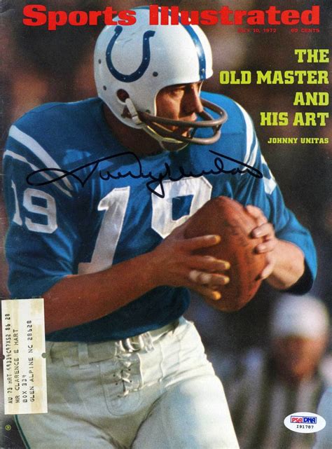 Johnny Unitas Psa Autographfacts℠