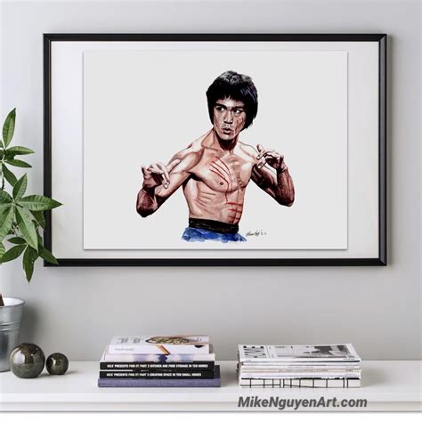 Here’s my watercolour portrait of Bruce Lee : r/brucelee