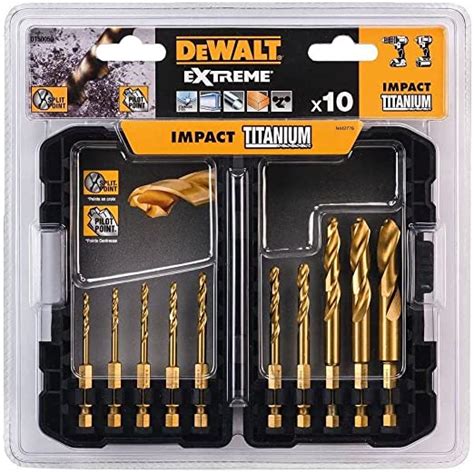 DEWALT DT50050 QZ Set 10 Punte Impact Titanium Per Avvitatore A Impulsi