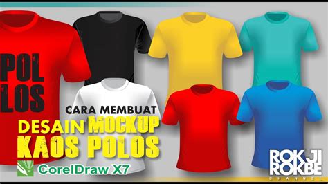 Cara Membuat Desain Mockup Kaos Distro Warna Warni Menggunakan