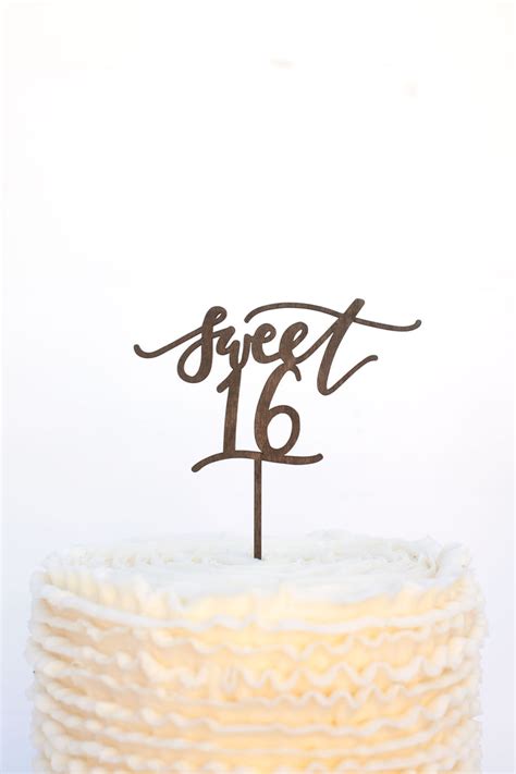 Sweet 16 Cake Topper – Worthwrite Goods