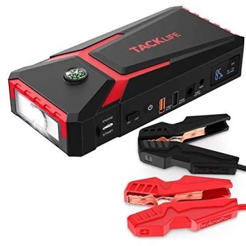 Tacklife T A Peak Mah Car Jump Starter With Lcd Display Up To