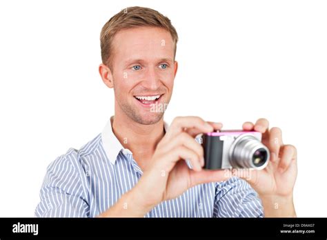 Man With Camera Stock Photo Alamy