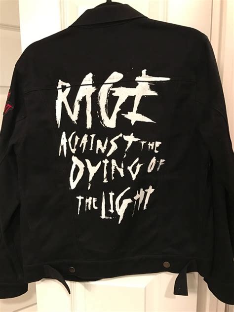 G Eazy G Eazy Rage Against The Dying Of The Light Black Denim Jacket