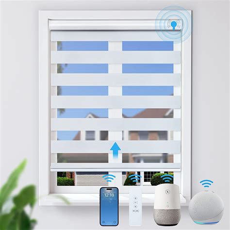 JaeJaes Motorized Zebra Blinds For Windows Shades Smart Home Devices