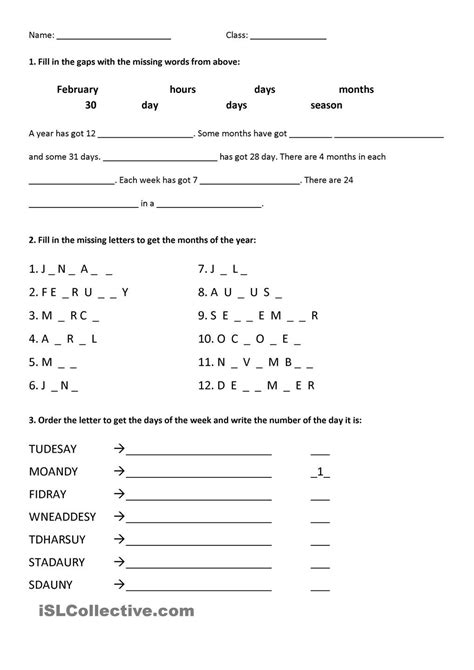 Exercicios Meses Do Ano Em Ingles Com Gabarito Revoeduca