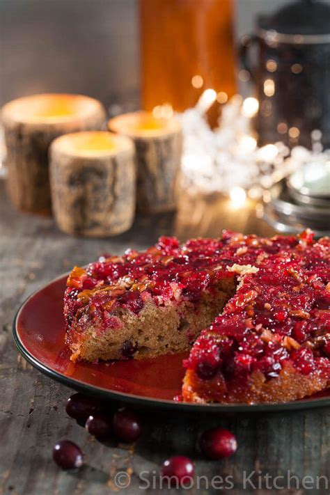 Cranberry Upside Down Cake Simone S Kitchen