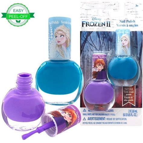 Disney Frozen 2 Elsa Anna Easy Peel Off Nail Polish Beauty Set For