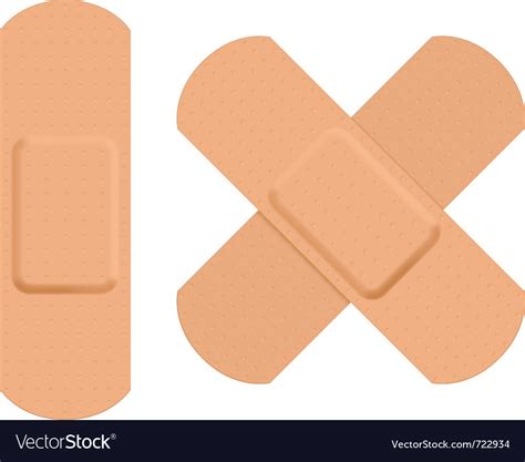 First Aid Plaster Royalty Free Vector Image Vectorstock