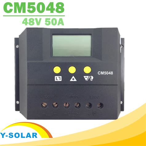 PWM 50A Solar Charge Controller 12V 24V 48V Solar Battery Charger