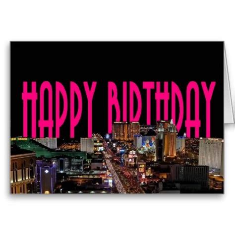 Happy Birthday Las Vegas Card Add Name Happy Birthday