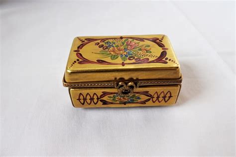 Vintage Limoges France Trinket Box Hand Painted Limoges Etsy