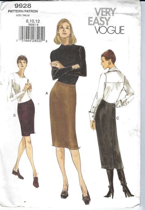 Uncut Vogue Sewing Pattern Three Variations Of A Stylish Semi