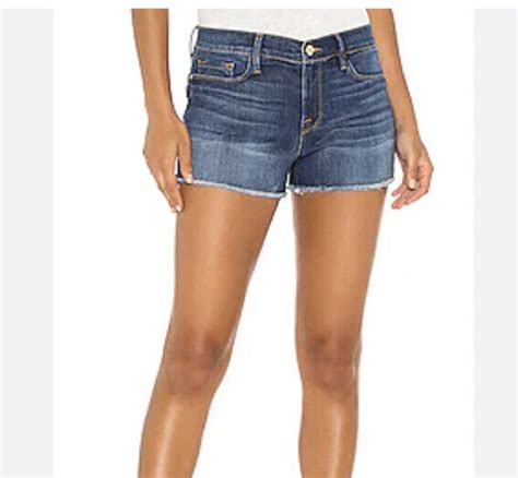 FRAME Sz 29 Shorts Le Cutoff Denim Jean Williams Wash Blue EBay