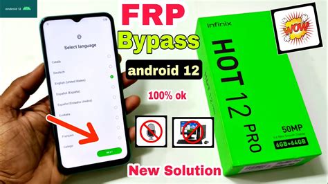 Infinix Hot Pro Frp Bypass Android New Solution Infinix X