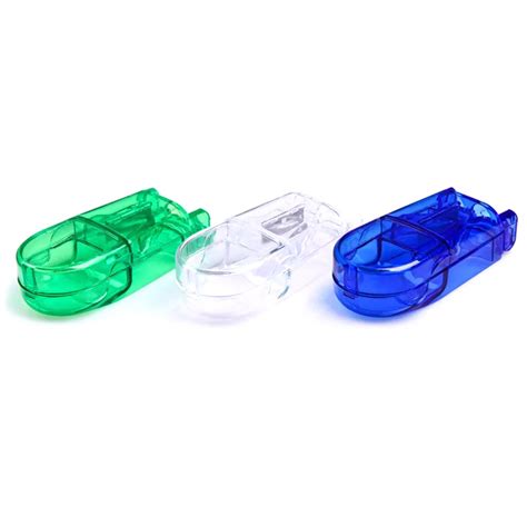 1 pc Pill Cutter Box Portable Convenient Storage Box Tablet Cutter Splitter Cut Medicine Pill ...