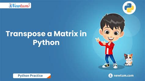 Transpose A Matrix In Python Using Loop Newtum